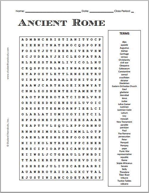 Roman Numerals Puzzle Worksheet Pdf