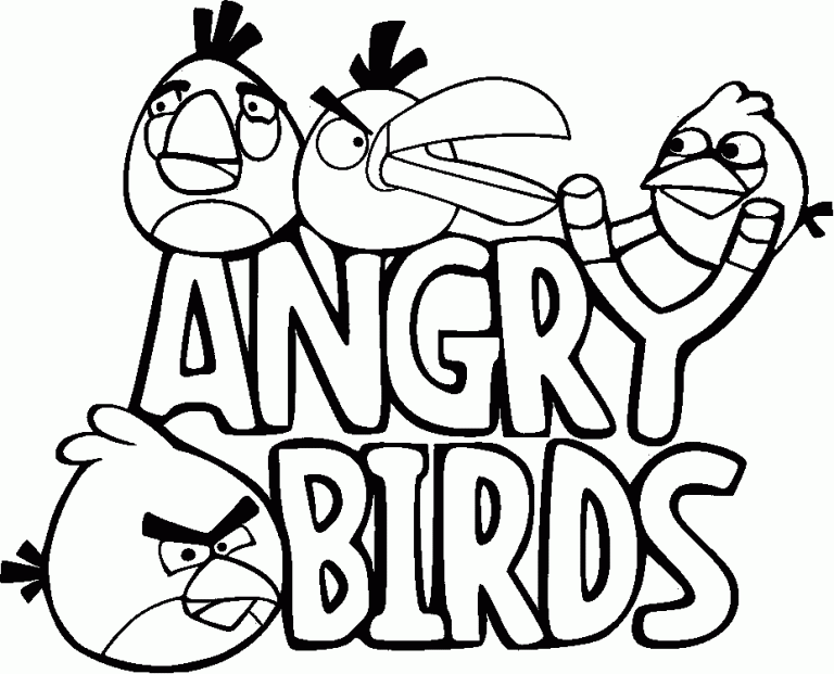 Angry Birds Coloring Pages Free Printable