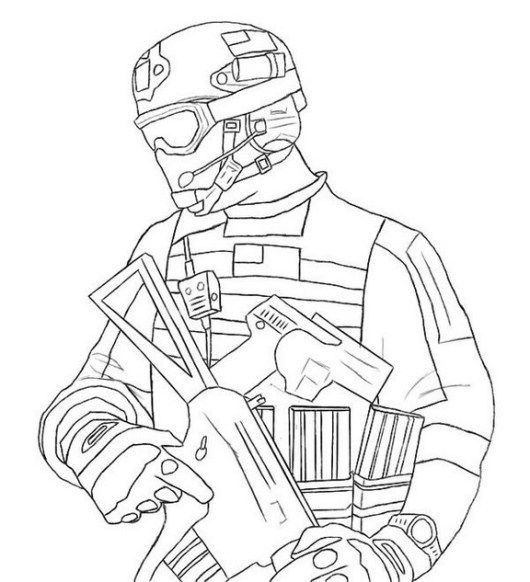Call Of Duty Coloring Pages Logo