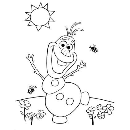 Olaf Frozen Coloring Pages To Print