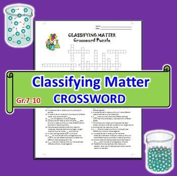 Introduction To Classifying Matter Worksheet Answer Key