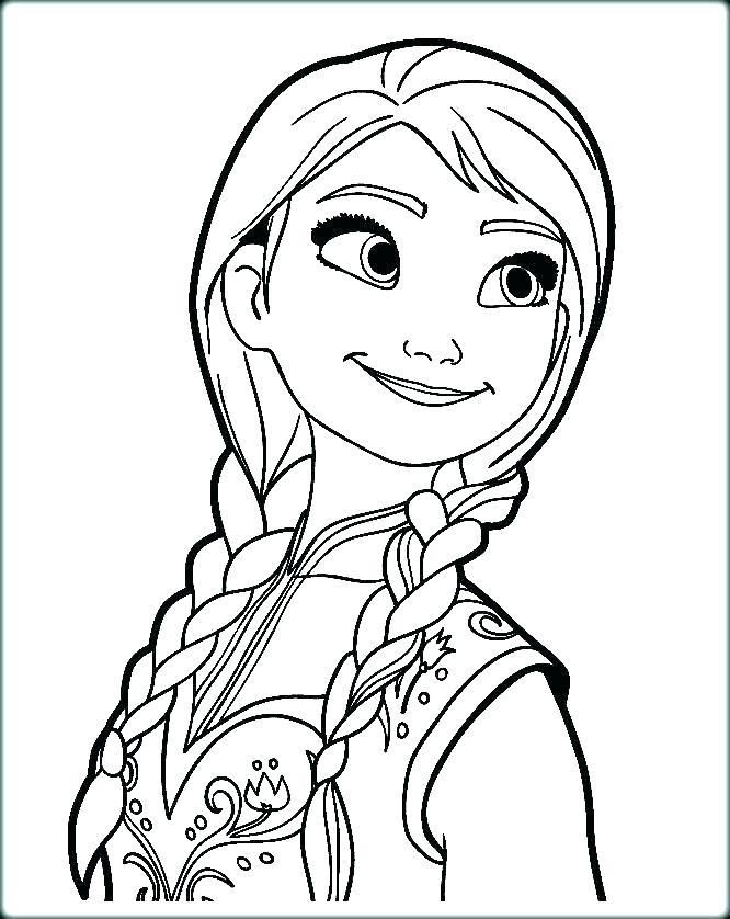 Free Printable Anna Frozen Coloring Pages