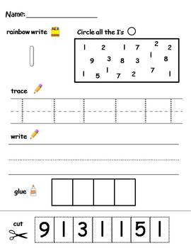 Number Writing Practice Worksheets 1-10