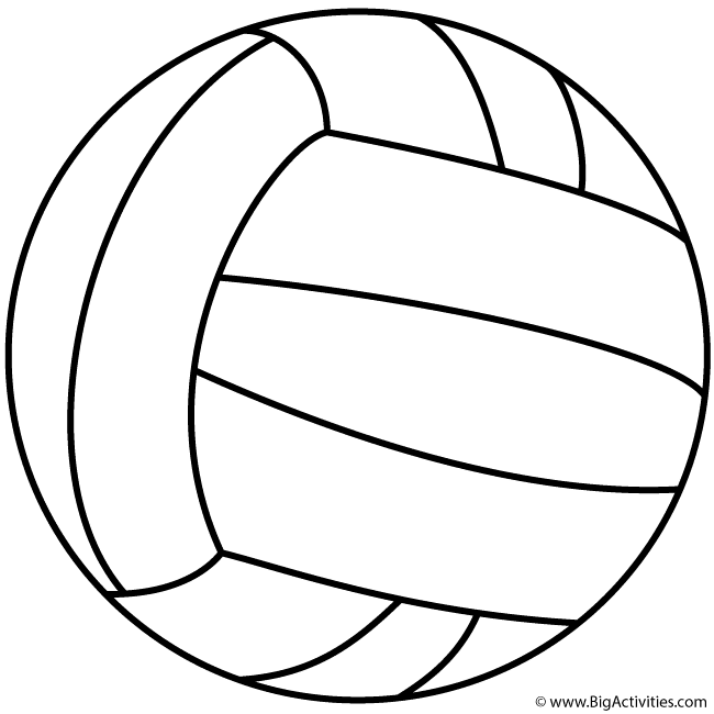 Cool Volleyball Coloring Pages
