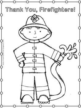 Fire Safety Coloring Pages Preschool
