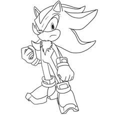 Shadow Sonic Coloring Sheets