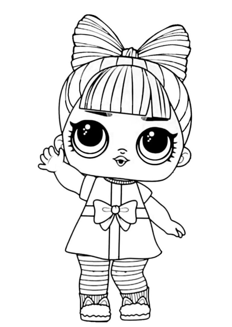 Lol Doll Coloring Pages Winter Disco