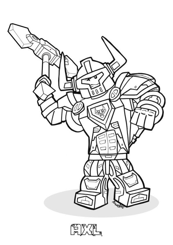 Aaron Nexo Knights Coloring Pages