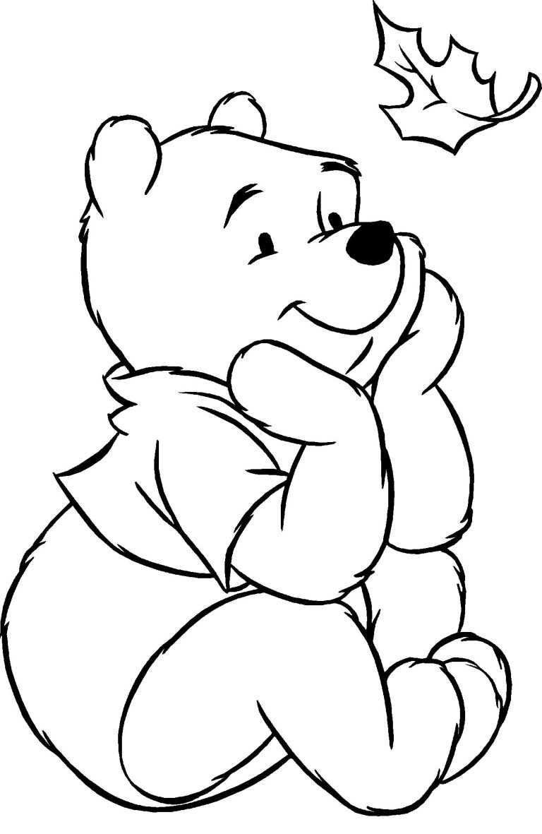 Winnie The Pooh Coloring Sheet