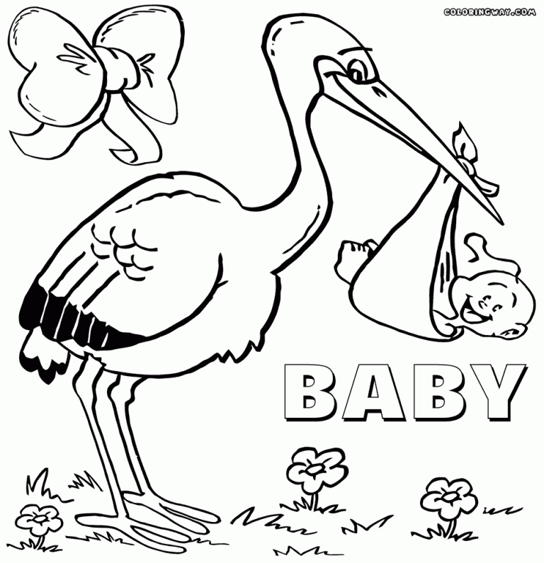 Free Printable Baby Shower Coloring Pages