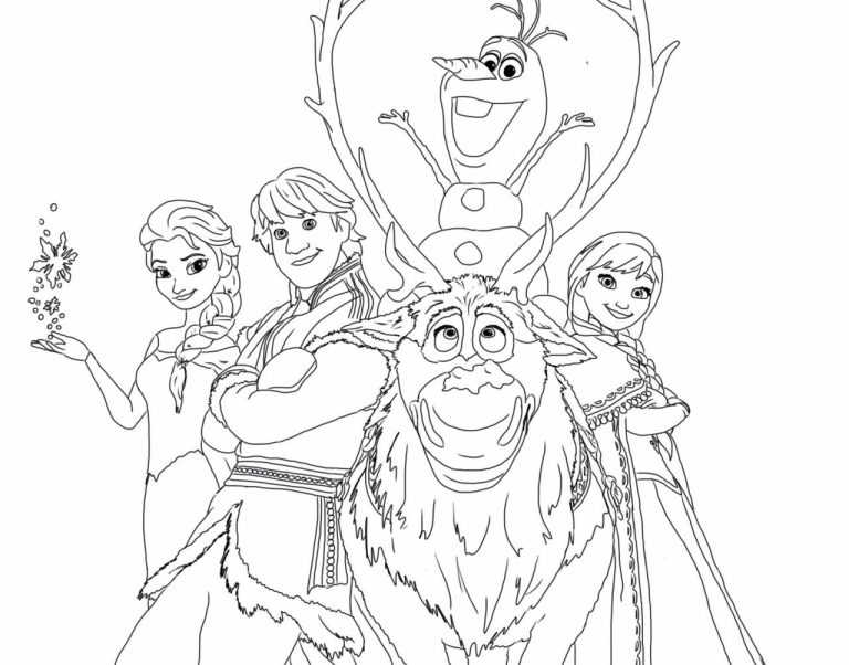 Free Printable Queen Elsa Frozen Coloring Pages