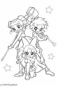 Powerpuff Girls Grown Up Coloring Pages