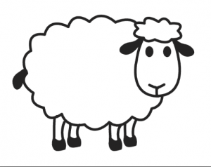 Sheep Coloring Image