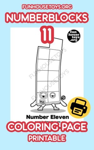 Numberblocks Colouring Pages 11