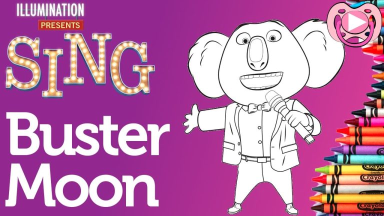 Buster Moon Sing Coloring Pages
