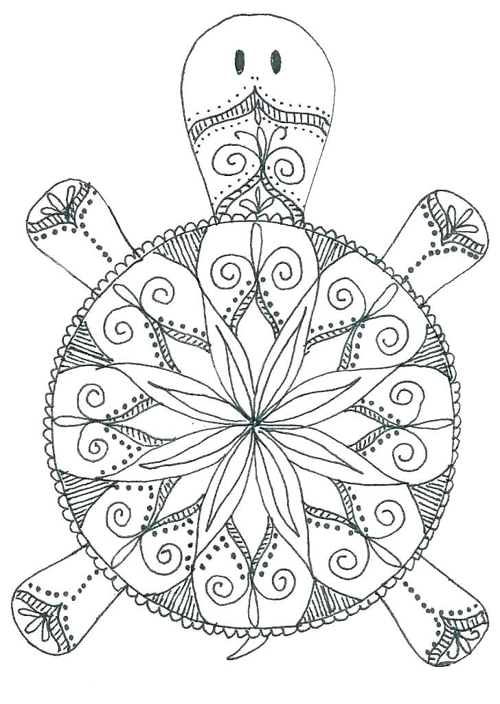 Easy Mandala Coloring Pages Animals