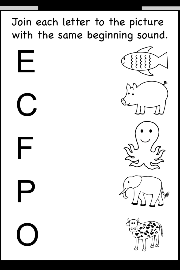 Daycare Beginner Kindergarten Alphabet Worksheets