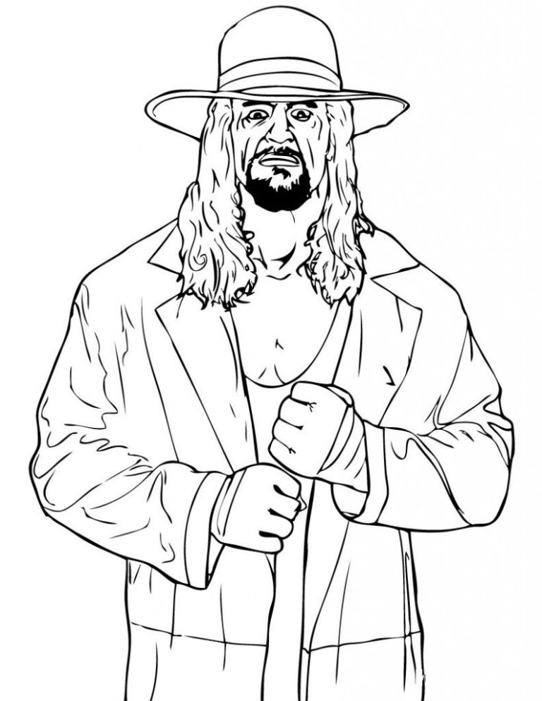 Roman Reigns Wrestling Coloring Pages