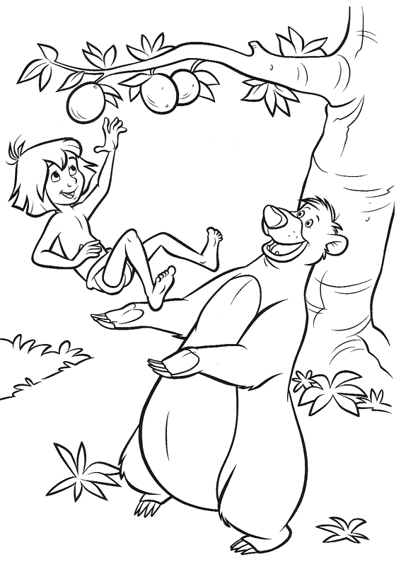 Baloo Jungle Book Coloring Pages