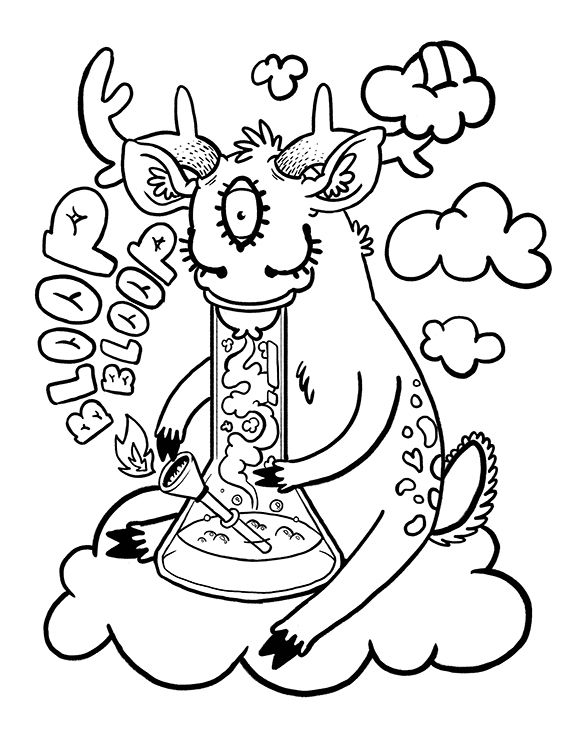 Stoner Coloring Pages Easy