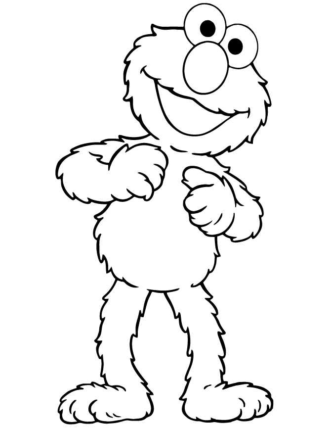 Elmo Coloring Page Free