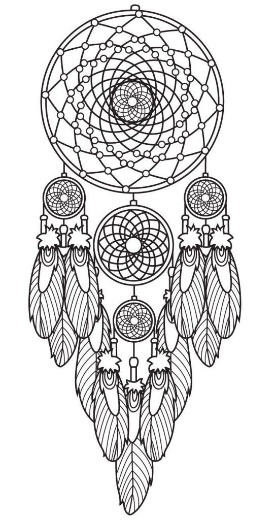 Coloring Sheet Dream Catcher Coloring Pages