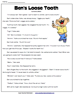 Super Teacher Worksheets Reading Comprehension Grade 3
