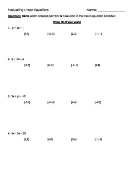 Evaluating Functions Practice Worksheet Answers