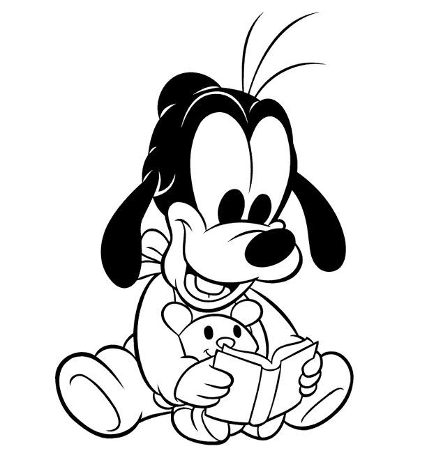 Cute Pluto Coloring Pages