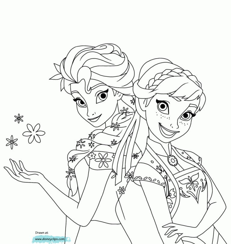Princess Anna Frozen Coloring Page
