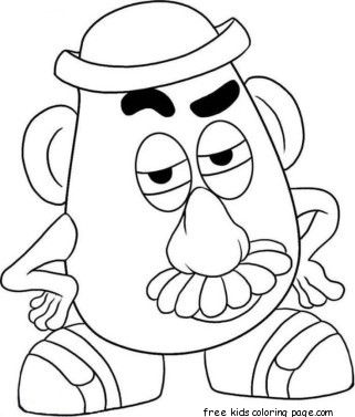 Toy Story Mr Potato Head Coloring Page