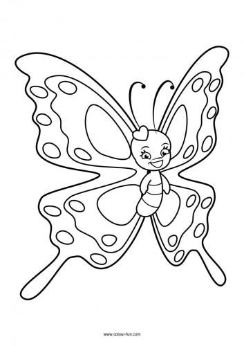 Cute Printable Butterfly Coloring Pages