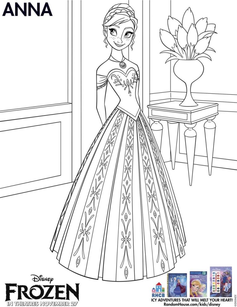 Toddler Frozen Coloring Pages Printable