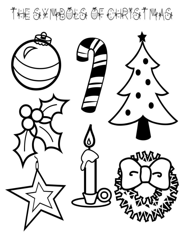 Easy Cute Christmas Coloring Pages For Kids