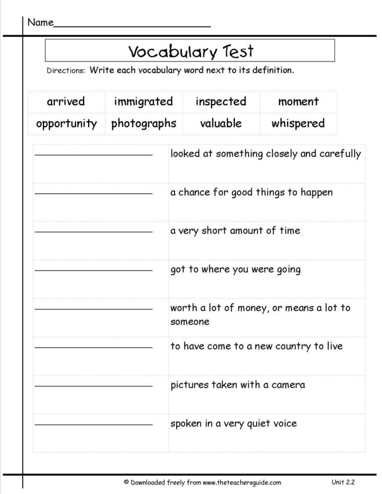 3rd Grade Antonyms Worksheet For Grade 3