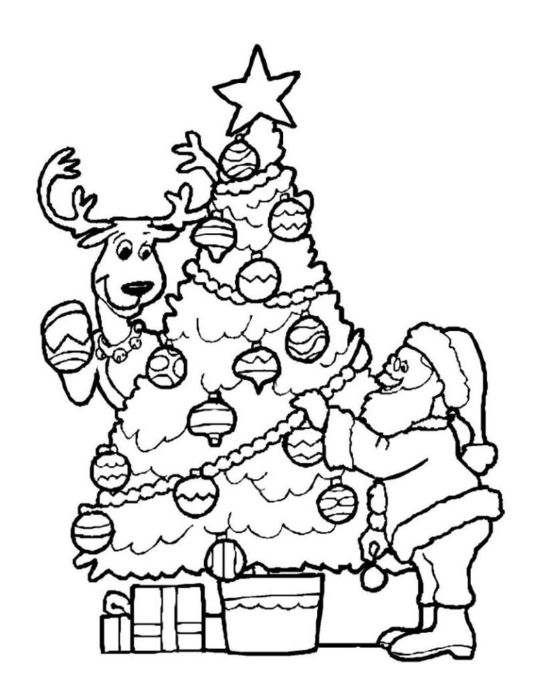 Santa Coloring Sheet Printable