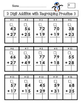 Printable Two Digit Addition And Subtraction Without Regrouping