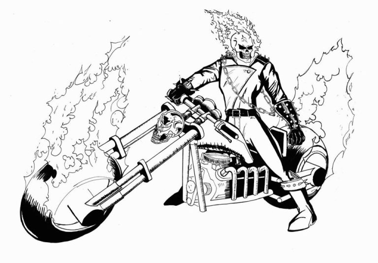 Ghost Rider Coloring Pages To Print