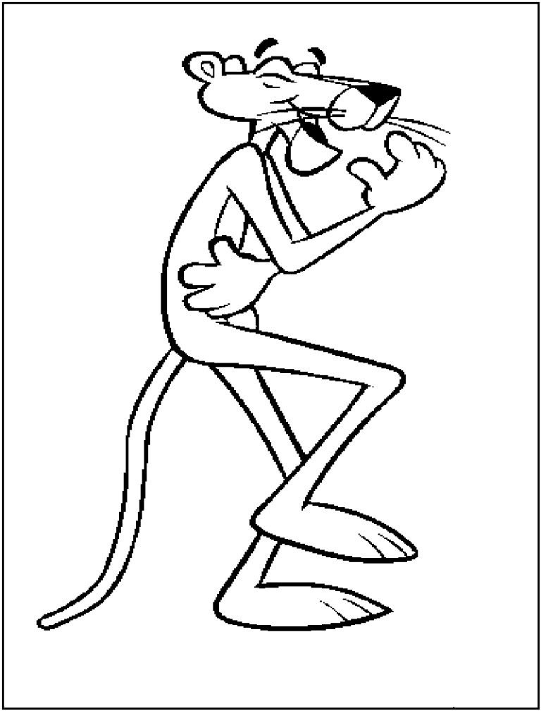 Printable Pink Panther Coloring Pages