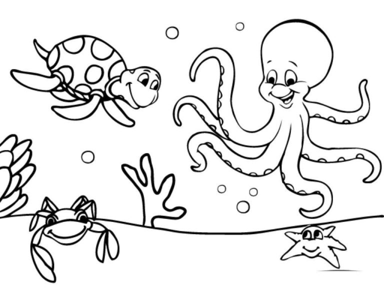 Underwater Coloring Pages Printable