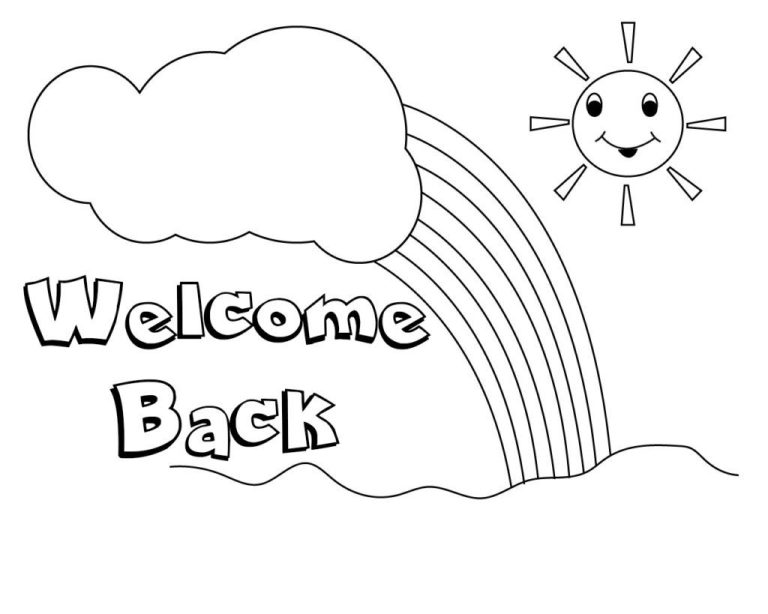 Welcome Home Coloring Pages