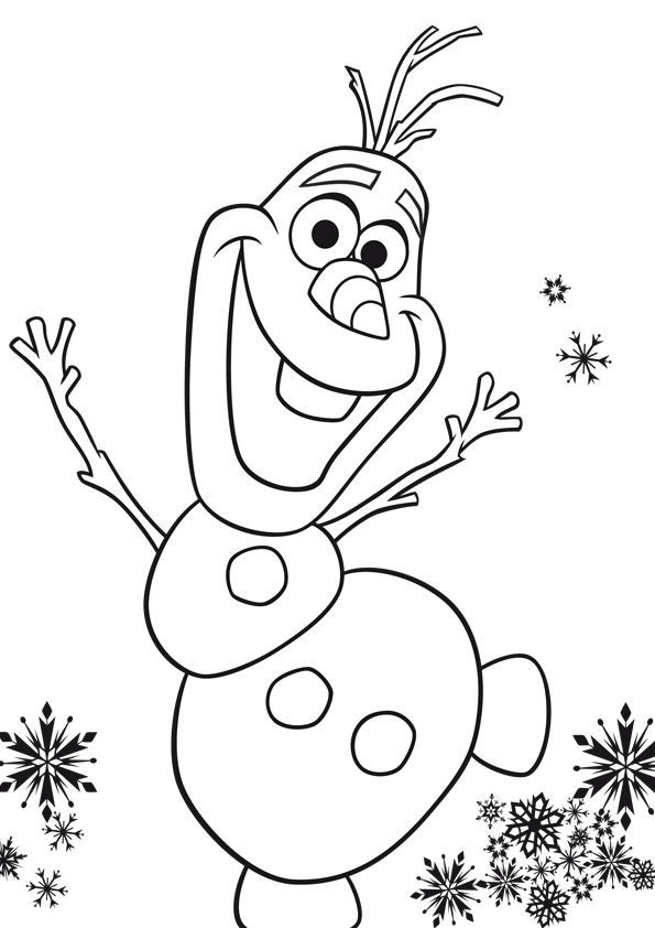 Olaf Printable Frozen Coloring Pages