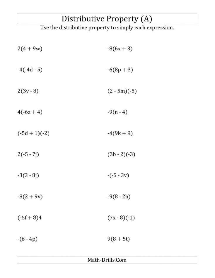 Pre Algebra 7th Grade Math Worksheets Pdf