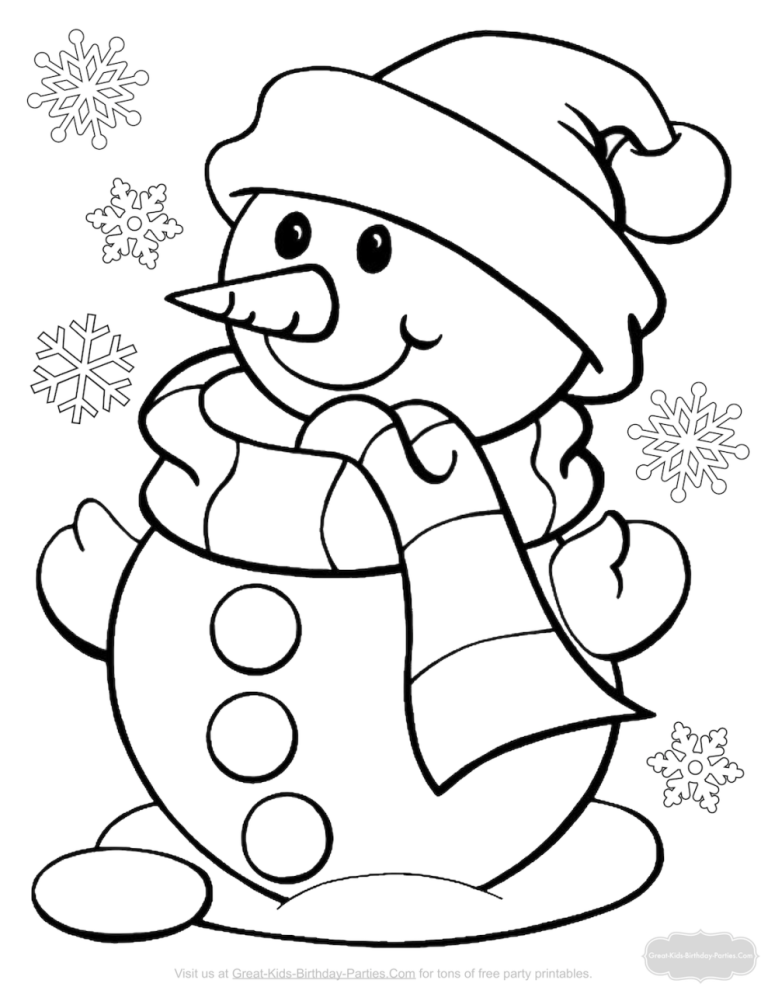 Christmas Colouring Pictures Kids
