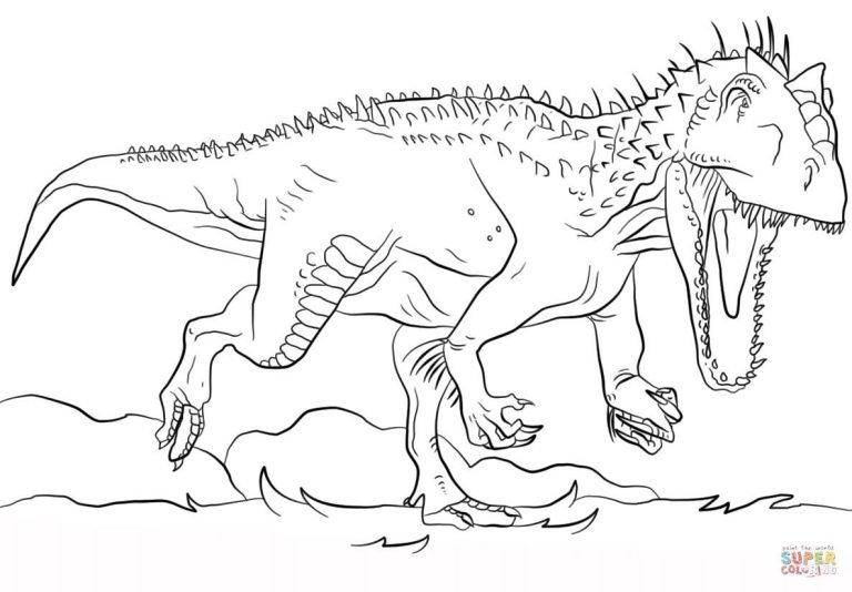Indominus Rex Jurassic World Fallen Kingdom Coloring Pages