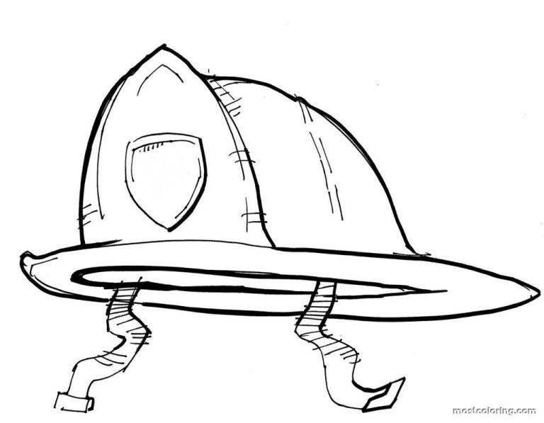 Fire Hat Coloring Page