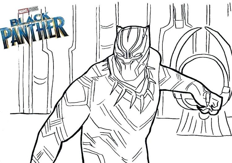 Black Panther Coloring Pages Free