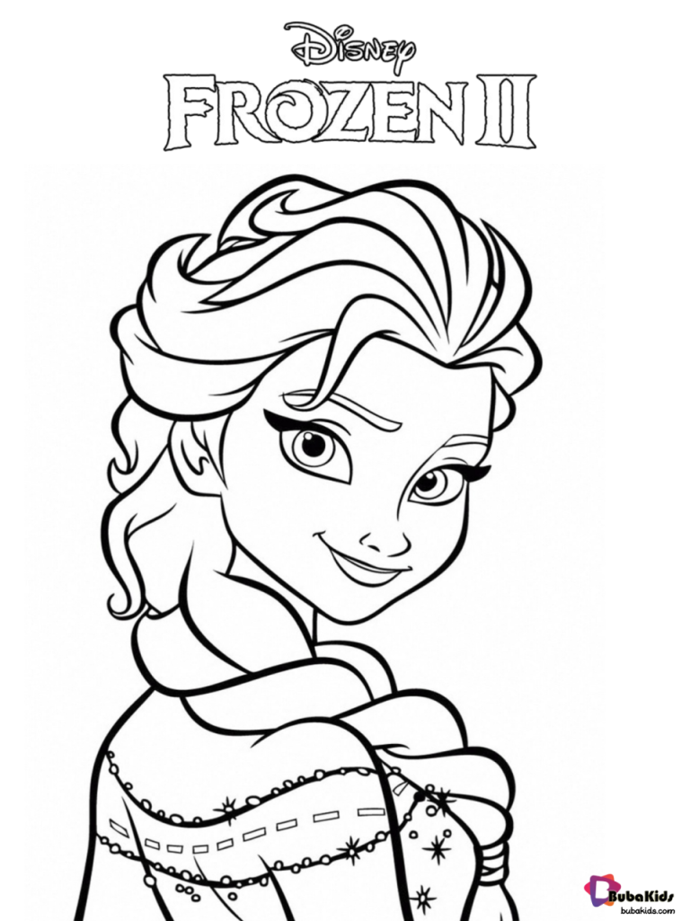 Cute Princess Frozen 2 Coloring Pages