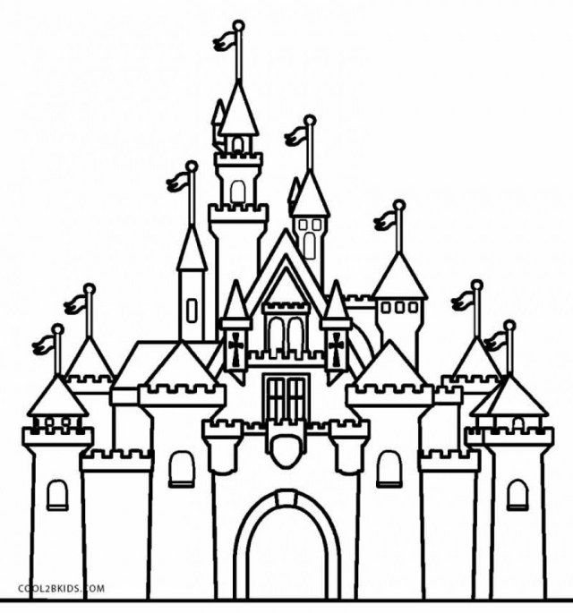 Disneyland Castle Coloring Pages
