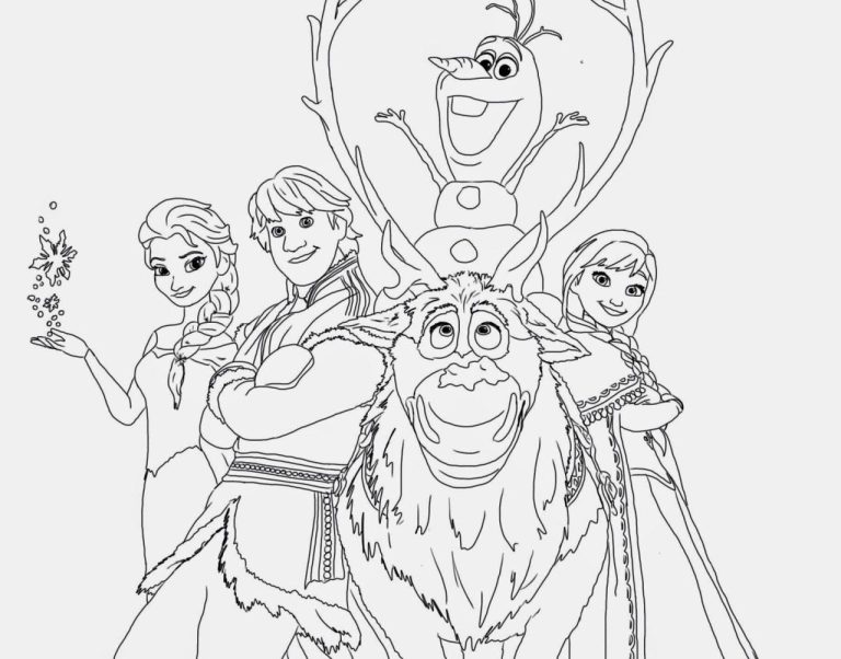 Frozen Coloring Pages For Kids Disney